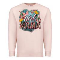 Pale Pink Girl mama butterfly mother's day Premium Sweatshirt - HowdyJamesFarm