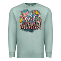 Seafoam Girl mama butterfly mother's day Premium Sweatshirt - HowdyJamesFarm