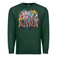 Sports Green Girl mama butterfly mother's day Premium Sweatshirt - HowdyJamesFarm