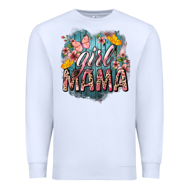 Girl Mama Butterfly Mother's Day Premium Sweatshirt by HowdyJamesFarm | Teevron