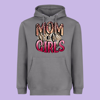 Mom Of Girls Mother's Day Heavyweight Hoodie Designed By Cowgirlartshop
