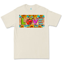 Bone love and sunflower with pen and apple license plate template Premium Tee - Artiststas