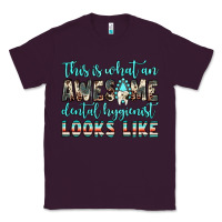 Plum this is what an awesome dental hygienist looks like Classic Tee - JahusDesignShop