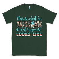 Sports Green this is what an awesome dental hygienist looks like Classic Tee - JahusDesignShop