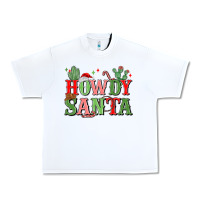 White howdy santa Urban Heavy Tee - MaliasSmallBusiness