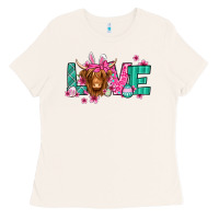 Bone love easter floral longhaired cow Ladies Tee - Jasminsmagicworld