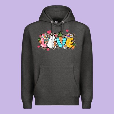 Love Easter Day Premium Hoodie Designed By Howdyjamesfarm