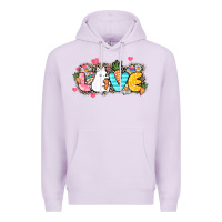 Lilac Love Easter Day Premium Hoodie - HowdyJamesFarm