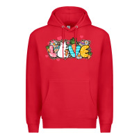 Red Love Easter Day Premium Hoodie - HowdyJamesFarm