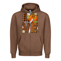 Chestnut Fall Nurse love Zipper Hoodie - NancyCooperArtShop