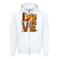 White Fall Nurse love Zipper Hoodie - NancyCooperArtShop