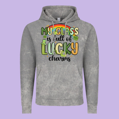 My Class Is Full Of Lucky Charms Vintage Hoodie Designed By Maliassmallbusiness