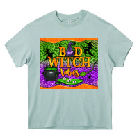 Bad Witch Vibes Tumbler Heavy Core Tee | Teevron