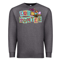 Charcoal Heather Egg hunter Easter Day Premium Sweatshirt - CowGirlArtShop