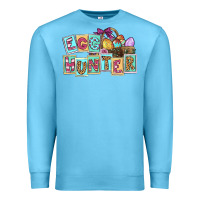 Ocean Blue Egg hunter Easter Day Premium Sweatshirt - CowGirlArtShop