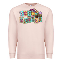 Pale Pink Egg hunter Easter Day Premium Sweatshirt - CowGirlArtShop