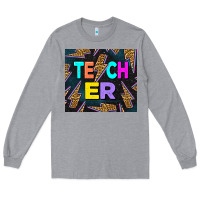 Heather Grey Western Teacher Flash Tumbler Long Sleeve Tee - LillyAllenDesigns