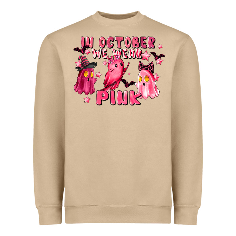 In October We Wear Pink Heavyweight Sweatshirt by LillyAllenDesigns | Teevron