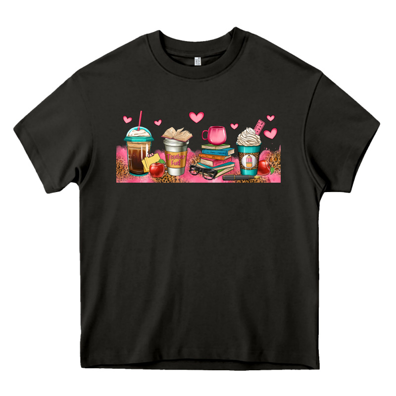 Teacher Fuel Coffee Cups Heavy Core Tee by Jasminsmagicworld | Teevron
