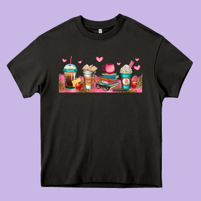 Teacher Fuel Coffee Cups Heavy Core Tee Designed By Jasminsmagicworld