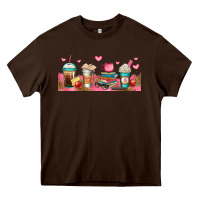 Chocolate Brown teacher fuel coffee cups Heavy Core Tee - Jasminsmagicworld