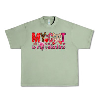 Oil Green my cat is my valentine Urban Heavy Tee - NancyCooperArtShop