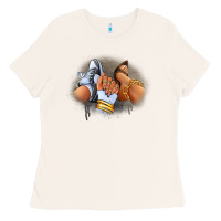 Bone Sneaker and heel afro woman Ladies Tee - RanaPortraitStore