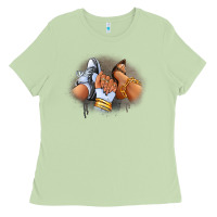 Matcha Sneaker and heel afro woman Ladies Tee - RanaPortraitStore