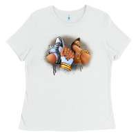 White Sneaker and heel afro woman Ladies Tee - RanaPortraitStore