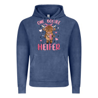 Vintage Denim one boujee heifer Vintage Hoodie - MaliasSmallBusiness