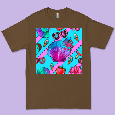 Sea Shell Premium Tee Designed By Bundleandbundleshop