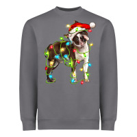 Storm christmas chocolate boston terrier Heavyweight Sweatshirt - LillyAllenDesigns