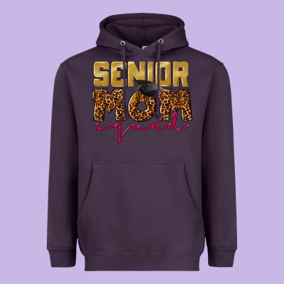 Senior Mom Squad Heavyweight Hoodie Designed By Cowgirlartshop