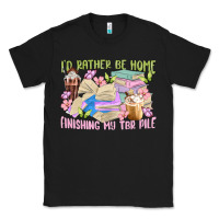 Black id rather be home finishing my tbr pile Classic Tee - MaliasSmallBusiness