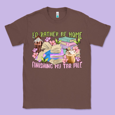 Id Rather Be Home Finishing My Tbr Pile Classic Tee Designed By Maliassmallbusiness