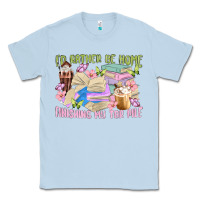 Dusty Blue id rather be home finishing my tbr pile Classic Tee - MaliasSmallBusiness