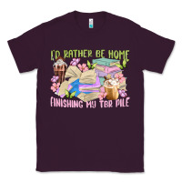 Plum id rather be home finishing my tbr pile Classic Tee - MaliasSmallBusiness