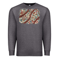 Charcoal Heather Baseball leopard glitter background Premium Sweatshirt - HowdyJamesFarm
