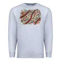 Heather Grey Baseball leopard glitter background Premium Sweatshirt - HowdyJamesFarm