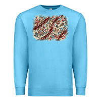 Ocean Blue Baseball leopard glitter background Premium Sweatshirt - HowdyJamesFarm