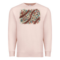 Pale Pink Baseball leopard glitter background Premium Sweatshirt - HowdyJamesFarm