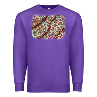 Purple Baseball leopard glitter background Premium Sweatshirt - HowdyJamesFarm