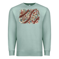 Seafoam Baseball leopard glitter background Premium Sweatshirt - HowdyJamesFarm