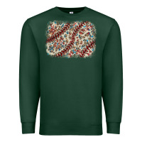 Sports Green Baseball leopard glitter background Premium Sweatshirt - HowdyJamesFarm