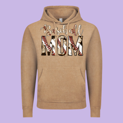 Baseball Mom Vintage Hoodie Designed By Jasminsmagicworld