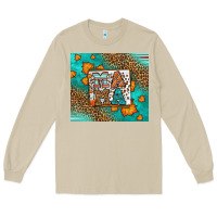 Mushroom Fall Autumn Leopard Serape Mama Long Sleeve Tee - LillyAllenDesigns