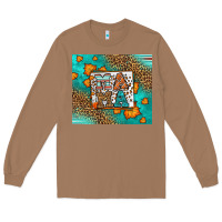 Toasted Coconut Fall Autumn Leopard Serape Mama Long Sleeve Tee - LillyAllenDesigns