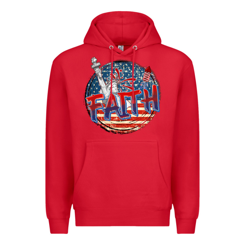Faith Usa Premium Hoodie by CowGirlArtShop | Teevron