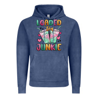Vintage Denim loaded tea junkie Vintage Hoodie - MaliasSmallBusiness