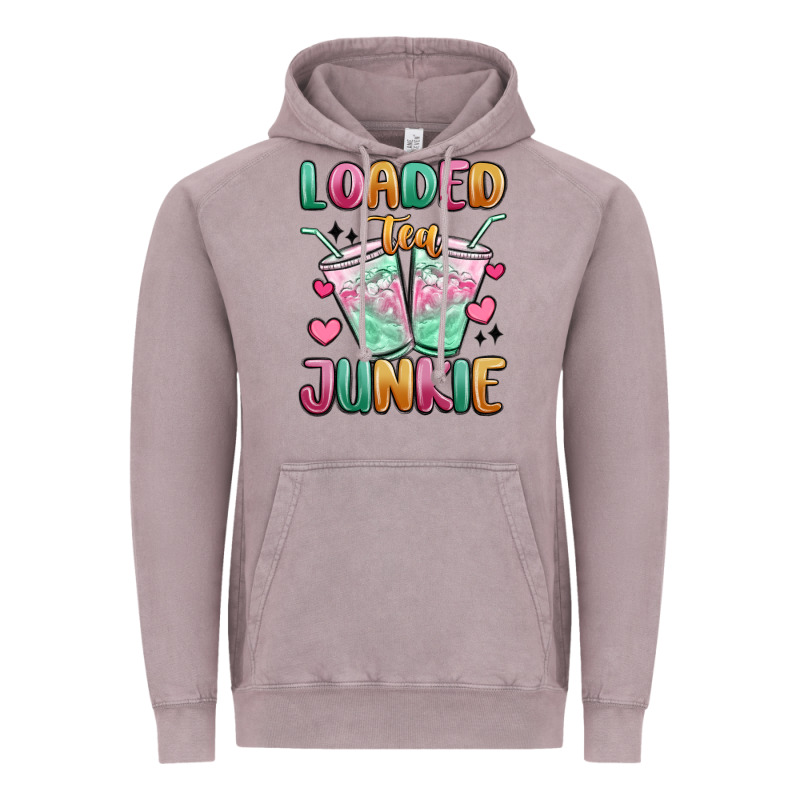 Loaded Tea Junkie Vintage Hoodie by MaliasSmallBusiness | Teevron